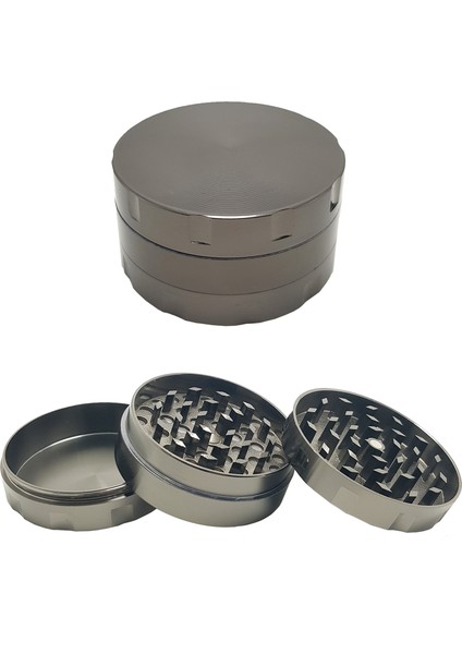 Gri 55 Mm. Grinder Alloy Herbal Öğütücüsü Parçalayıcı RB88GR