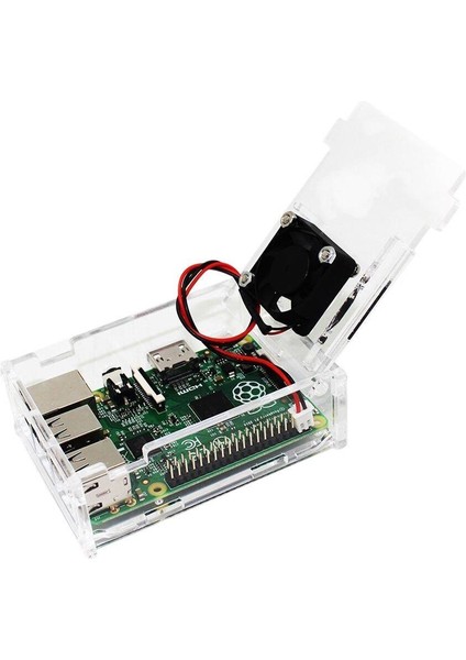 Raspberry Pi 3/2/b+ Şeffaf Muhafaza Kutusu