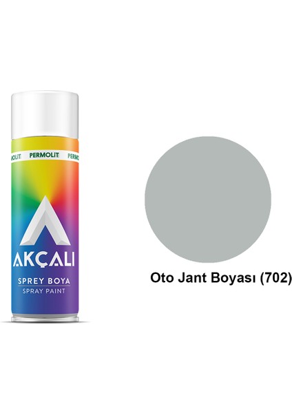 Sprey Boya Oto Jant Boyası Metalik Gri 400 ml