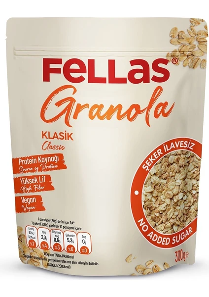 Vegan Granola Sade Klasik 300 Gr