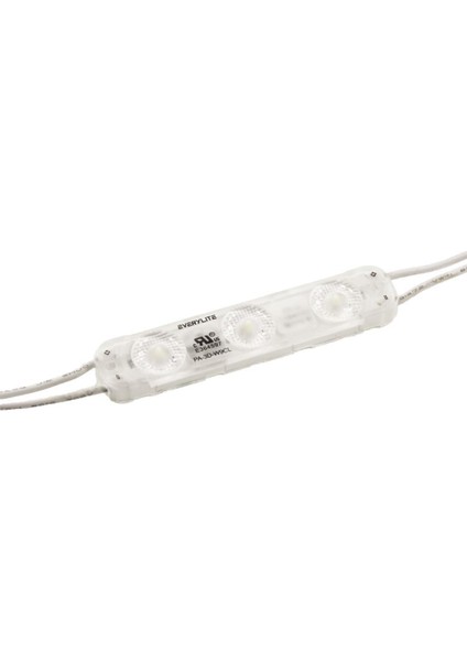 Everylite 3'lü Mercekli Modül LED Yapışkansız - Beyaz 12V