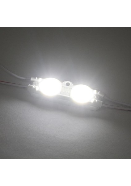2'li Mercekli Mini Modül LED - Beyaz 12V 0.72W