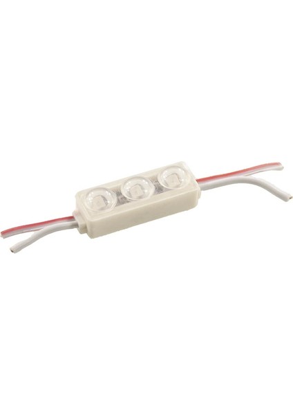 3'lü Mercekli Mini Modül LED - Sarı 12V 0.5W
