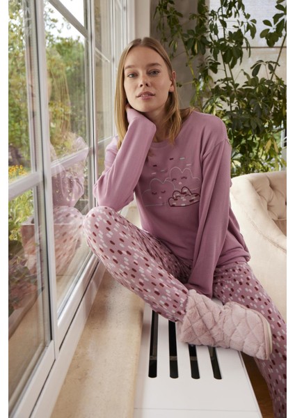 Kadın Termal Pijama Takımı modelleri