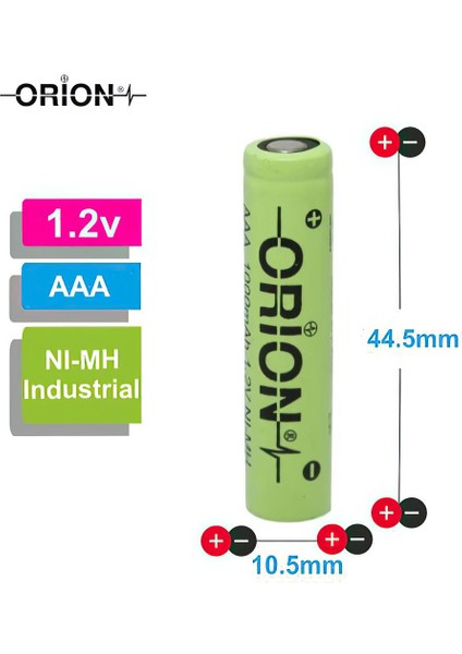 1.2V Ni-Mh AAA 1000 mAh Şarj Edilebilir Pil