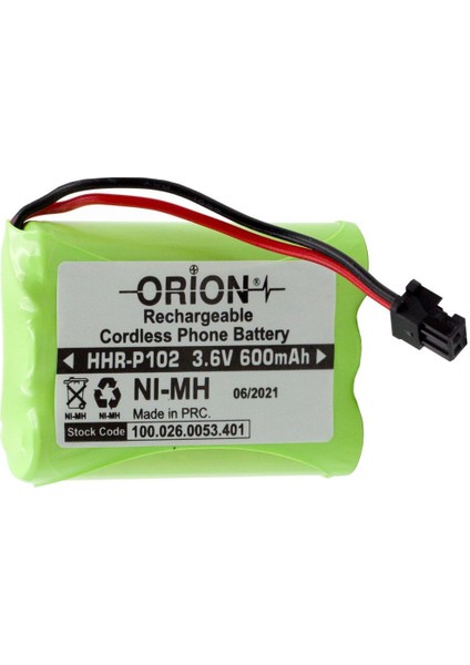 HHR-P102 3.6V 600 mAh Telsiz Telefon Pili modelleri
