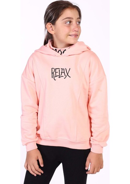 Toontoy Kız Çocuk Nakış Detaylı Içi Pamuklu Sweatshirt