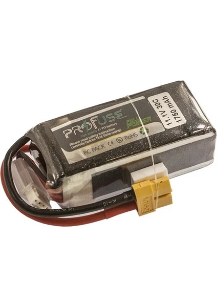 11,1V Lipo Batarya 1750MAH 30C - 3s Lipo Pil