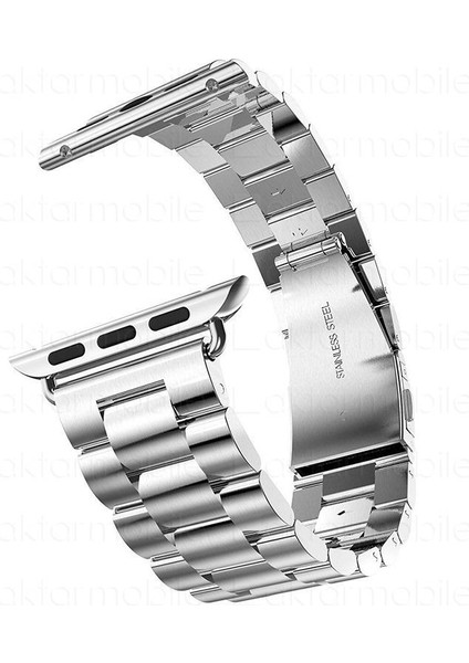 Apple Watch 7 6 Se 5 4 3 2 1 - 42 / 44 / 45 mm Uyumlu Metal Kordon Premium Paslanmaz Çelik Kayış indirimleri
