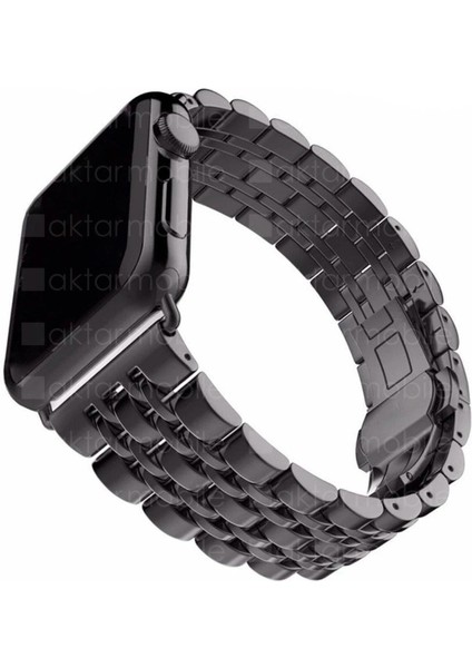 Apple Watch 7 6 Se 5 4 3 2 1 - 42 / 44 / 45 mm Uyumlu Metal Kordon Premium Paslanmaz Çelik Kayış modelleri