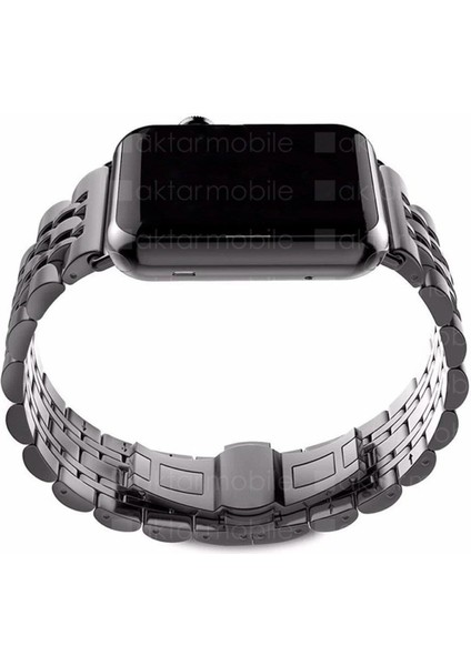 Apple Watch 7 6 Se 5 4 3 2 1 - 42 / 44 / 45 mm Uyumlu Metal Kordon Premium Paslanmaz Çelik Kayış indirimleri