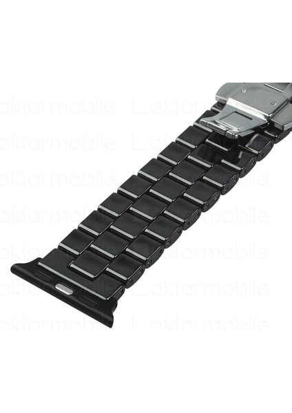 Apple Watch 7 6 Se 5 4 3 2 1 - 38 / 40 / 41 mm Uyumlu Seramik Kordon Premium Seramik Kayış