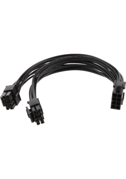 8pin Kadın Çift 8pin (4 + 4) Erkek 18AWG Cpu Güç Power Splitter Kablosu