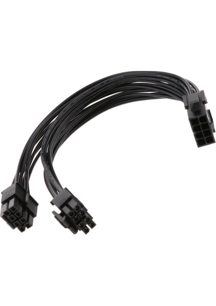 8pin Kadın Çift 8pin (4 + 4) Erkek 18AWG Cpu Güç Power Splitter Kablosu