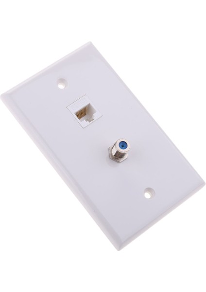 Koaksiyel F Konnektör Ethernet Ağ Duvar Plakası Soket Çıkışı fiyatları