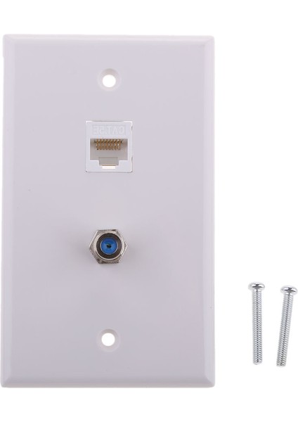 Koaksiyel F Konnektör Ethernet Ağ Duvar Plakası Soket Çıkışı modelleri