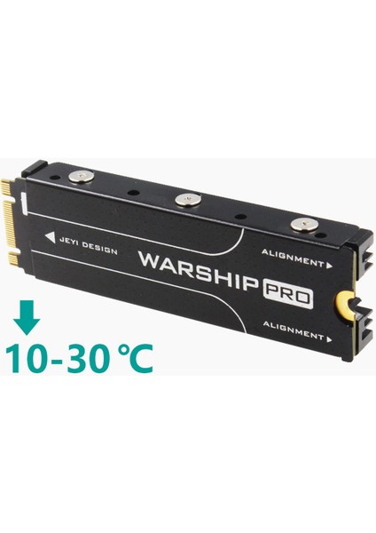 Alüminyum Siyah Soğutucu, Radyatör Isı Lavabo Soğutma Finisi M.2 2280 SSD Için
