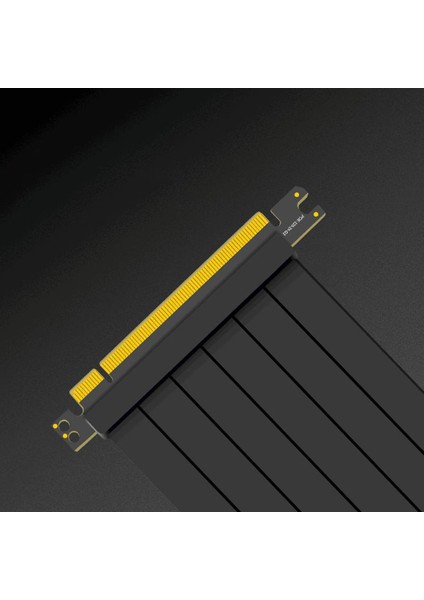 90 Derece Tam 3.0 Pcıe X16 Riser Kablo Grafik Kartı Uzatma Kablosu 25 cm