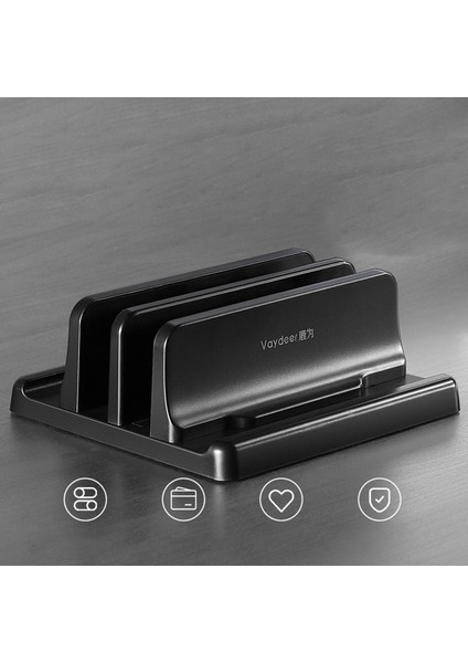 Hafif Taşınabilir Laptop Standı Ayarlanabilir Kararlı Dikey Depolama Aksesuarları Malzemeleri Parçaları Dizüstü Tablet Dock Için - Çift Uzay 180G(Yurt Dışından)