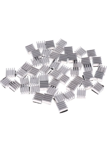 50 Adet Gümüş Ton Alüminyum Radyatör Isı Emici 8.8x 8.8x 5mm Soğutma Yüzgeçleri(Yurt Dışından) fiyatları