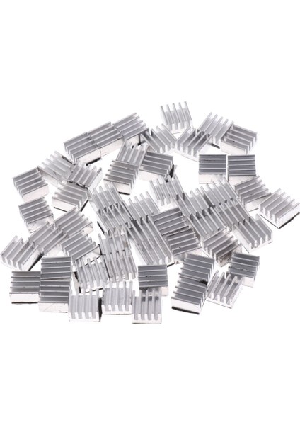50 Adet Gümüş Ton Alüminyum Radyatör Isı Emici 8.8x 8.8x 5mm Soğutma Yüzgeçleri(Yurt Dışından) fırsatları