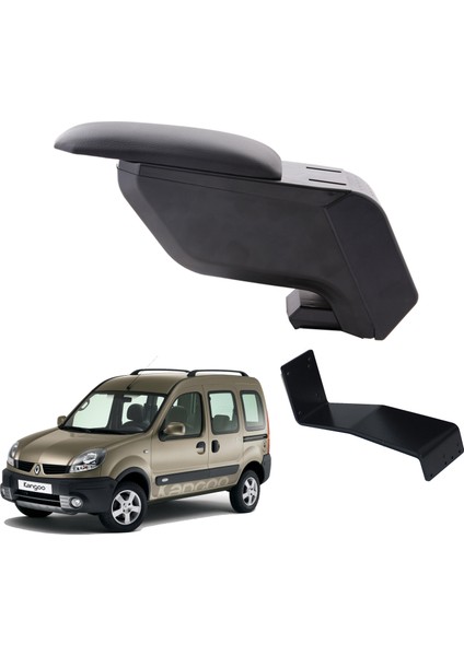 Renault Kangoo 2005 Delmesiz Çelik Ayaklı Siyah Kolçak Kol Dayama