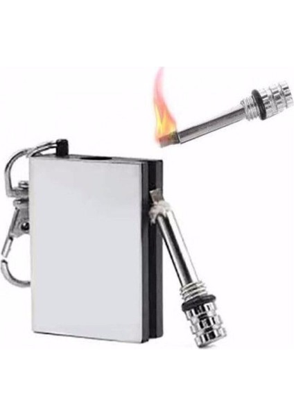 Zippo Benziniyle Çalışan Metal Kibrit Çakmak Kamp Ateş Başlatıcı