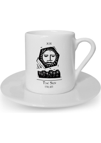 Kişiye Özel Tarot The Sun (Güneş) Türk Kahvesi Fincanı