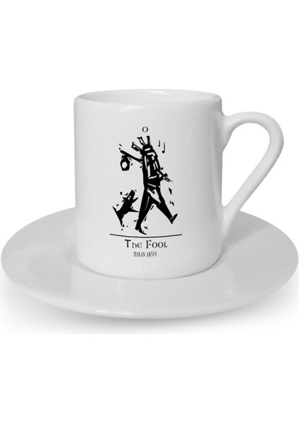 Kişiye Özel Tarot The Fool (Deli) Türk Kahvesi Fincanı