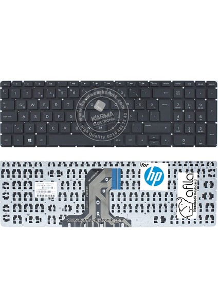 Hp PK131EM3A18, PK131EM4A00, PK131EM4A18 Notebook Klavye (Siyah) PK131O21A19