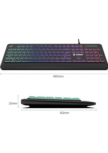 KB-R59 Forza Slim Kablolu Klavye