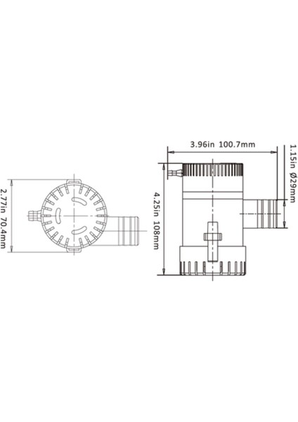 Sintine Pompası 1100GPH 12V