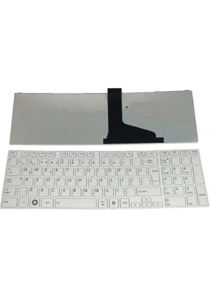 Toshiba Satellite S50D, S50D-A, S50DT, S50DT-A Notebook Klavyesi - (Beyaz Tr)