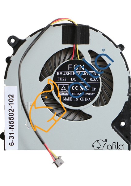 Monster Abra A7 V7.2.1, A7 V7.2.2 Notebook Fan (Sağ)
