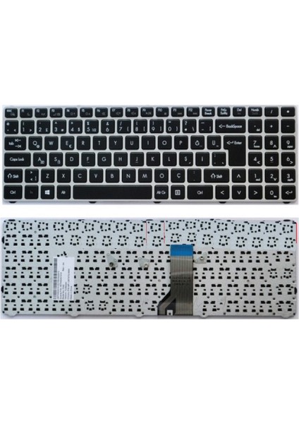 Casper Twd Exper Twd Notebook Klavyesi - Gümüş Gri Tuş Takımı