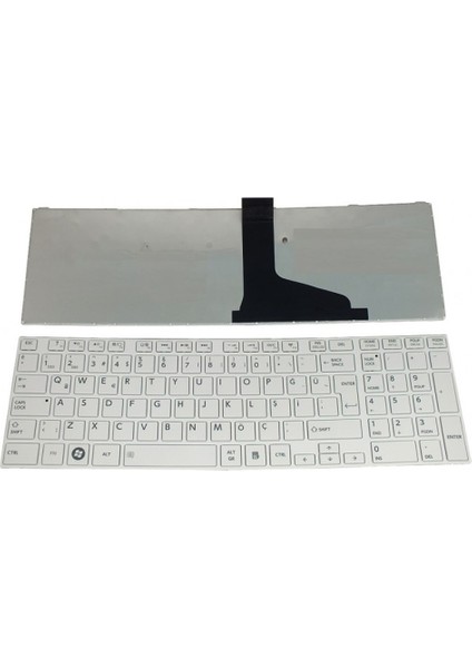 Toshiba Satellite M50-A, M50T Notebook Klavyesi - (Beyaz Tr)