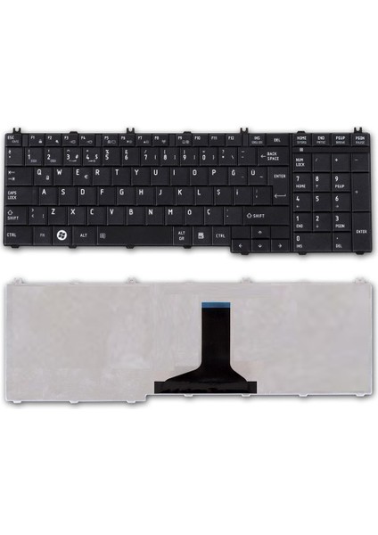 Toshiba Satellite C660-1QG, L650 Notebook Klavyesi - (Siyah Tr)