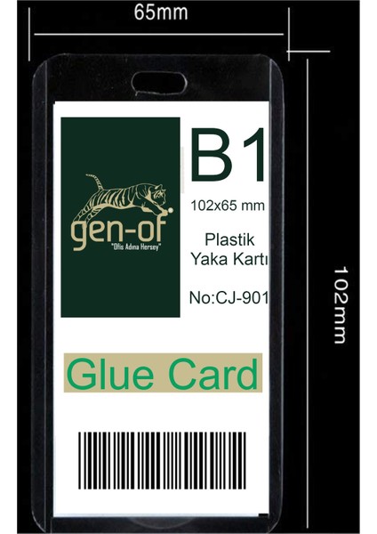 Yaka Kartı Dikey B1
