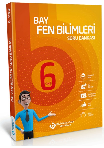 Bilim Anahtarı Yayınları Bay 6. Sınıf Fen Bilimleri Soru Bankası