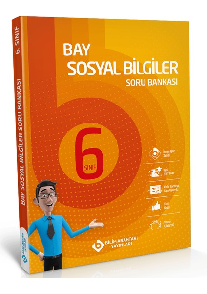 Bilim Anahtarı Yayınları Bay 6. Sınıf Sosyal Bilgiler Soru Bankası