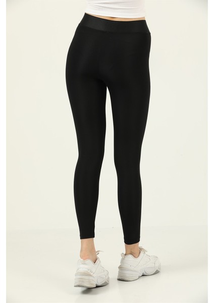 Missmaral Moda Kadın Siyah Bilekte Tayt Logolu Çapraz Kemer Detaylı fiyatları