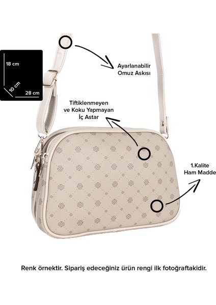 1228 Kroko Bej Bayan Çapraz Omuz Çantası indirimleri