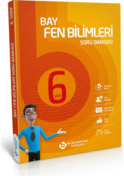 Bilim Anahtarı Yayınları Bay 6. Sınıf Fen Bilimleri Soru Bankası