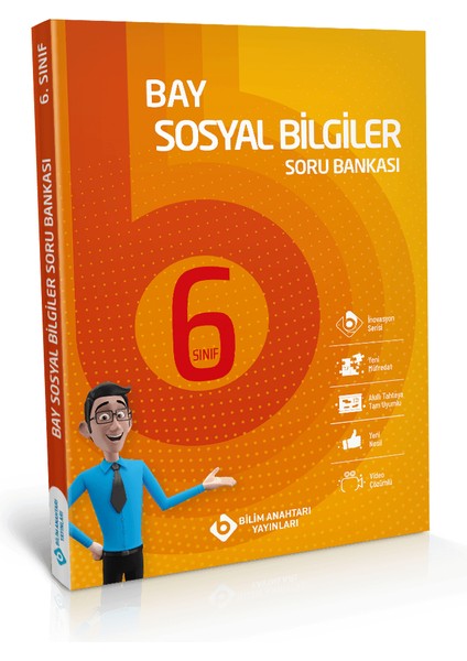 Bilim Anahtarı Yayınları Bay 6. Sınıf Sosyal Bilgiler Soru Bankası