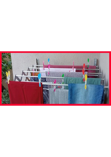Akordiyon Çamaşırlık Askısı Kurutmalık 85CM x 9 Gözlü Paslanmaz Alüminyum modelleri