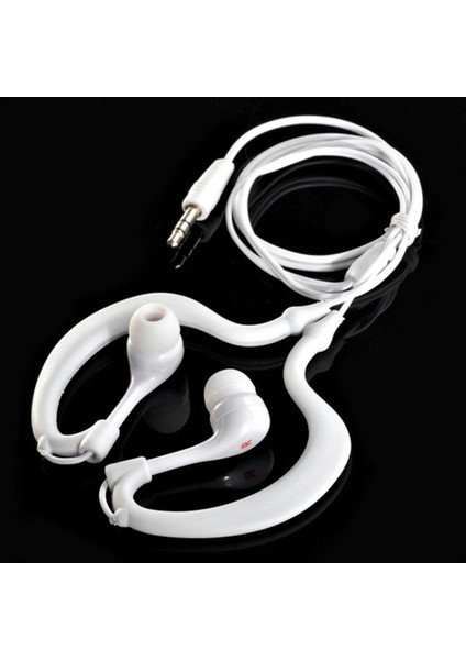 3.5mm Earhook Su Geçirmez Spor / Koşu / Açık Havada Kulaklık Kulaklık Kulak Kulaklık Kulaklık Iphone Samsung Ipod Mp3 Mp4 ve Diğer 3.5mm Jack Cihazları Beyaz(Yurt Dışından) fiyatları