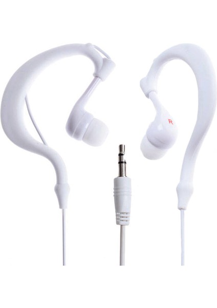 3.5mm Earhook Su Geçirmez Spor / Koşu / Açık Havada Kulaklık Kulaklık Kulak Kulaklık Kulaklık Iphone Samsung Ipod Mp3 Mp4 ve Diğer 3.5mm Jack Cihazları Beyaz(Yurt Dışından) modelleri
