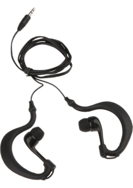 3.5mm Earhook Su Geçirmez Spor / Koşu / Açık Havada Kulaklık Kulaklık Kulak Kulaklık Kulaklık Iphone Samsung Ipod Mp3 Mp4 ve Diğer 3.5mm Jack Cihazları Siyah
