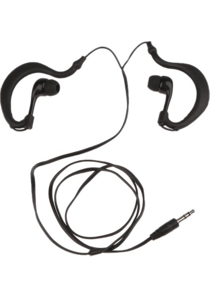 3.5mm Earhook Su Geçirmez Spor / Koşu / Açık Havada Kulaklık Kulaklık Kulak Kulaklık Kulaklık Iphone Samsung Ipod Mp3 Mp4 ve Diğer 3.5mm Jack Cihazları Siyah modelleri
