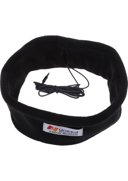 3.5mm Kablolu Kulaklık ve Uyku Göz Maskesi - Siyah (Yurt Dışından)